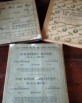 Winnie the Pooh. Partituras editadas en torno a 1927 para dar música a Winnie the Pooh