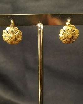 Pendientes isabelinos antiguos oro 18k