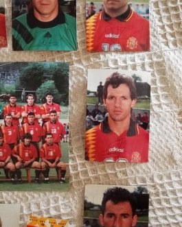 Selección española futbol Lote completo autógrafos y entrada en el mundial USA94