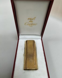 Encendedor vintage Cartier chapado en oro