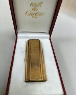 Encendedor vintage Cartier chapado en oro