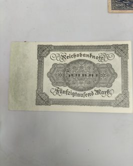 Billete alemán del Reichsbank 1922.