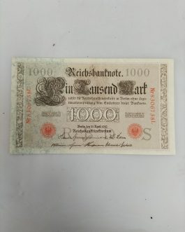 Billete antiguo alemán de 1910. 1000 Marcos