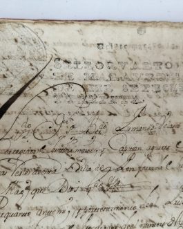 Manuscrito antiguo del 1732